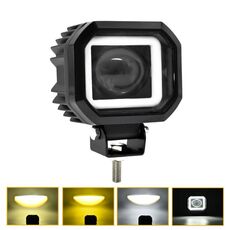 Faretto per obiettivo fisheye quadrato per moto S12 (nero)