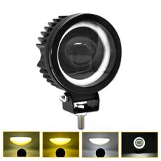 Faretto per obiettivo fisheye rotondo per moto S12 (nero)