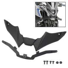 Per Yamaha MT-09 2021-2023 Moto Sport Downforce Spoiler frontali nudi Deflettore vento aerodinamico (nero)