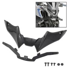 Per Yamaha MT-09 2021-2023 Moto Sport Downforce Spoiler frontali nudi Deflettore vento aerodinamico (fibra di carbonio nero)