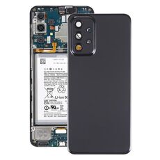 Cover posteriore batteria originale per Samsung Galaxy A23 5G SM-A236A con copriobiettivo fotocamera (nero)