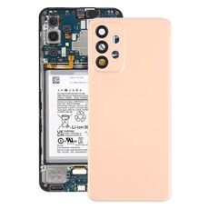 Per Samsung Galaxy A23 5G SM-A236A Cover posteriore batteria originale con copriobiettivo fotocamera (rosa)