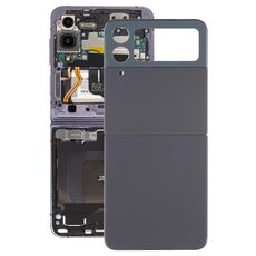 Cover posteriore batteria per Samsung Galaxy Z Flip4 SM-F721B con copriobiettivo fotocamera (nero)
