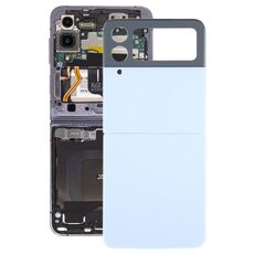 Cover posteriore batteria per Samsung Galaxy Z Flip4 SM-F721B con copriobiettivo fotocamera (blu)