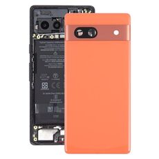 Per Google Pixel 7A Cover posteriore batteria originale con copriobiettivo fotocamera (arancione)