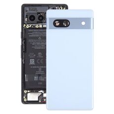Per Google Pixel 7A Cover posteriore batteria originale con copriobiettivo fotocamera (blu)
