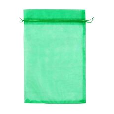 100 sacchetti per la protezione della frutta, sacchetti a rete anti-insetti e anti-uccelli, 10 x 12 cm (verde scuro)