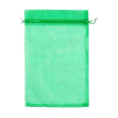 100 sacchetti per la protezione della frutta, sacchetti a rete anti-insetti e anti-uccelli, 20 x 30 cm (verde scuro)
