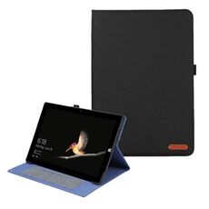 Per Microsoft Surface Pro 4/5/6/7 Custodia in pelle per tablet in tessuto (nero)