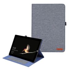 Per Microsoft Surface Pro 4/5/6/7 Custodia per tablet in pelle e tessuto (blu)