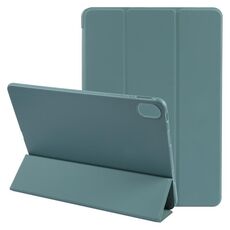 Per Huawei MatePad Air 11.5 GEBEI Custodia pieghevole in pelle antiurto per tablet con supporto a 3 pieghe (verde scuro)
