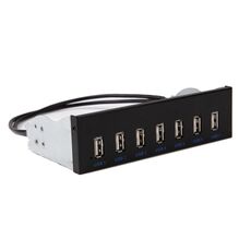 Pannello frontale bit per unità ottica USB 2.0 a 7 porte, stile: spina laterale
