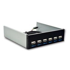 Pannello frontale bit per unità ottica USB 2.0 a 7 porte, stile: bocca piatta