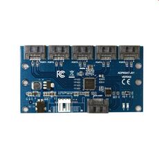 Scheda di espansione SATA con chip SATA2.0 3Gbps JMB321 Scheda riser da 1 a 5 porte
