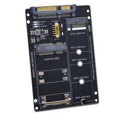 SATA 22PIN a MSATA o M.2 NGFF SATA Card 2 in 1 Scheda convertitore SSD Solo scheda