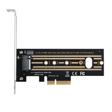 2 pz M.2 Riser Card NVMe SSD a PCI-E X4 4.0 GEN4 (Nero)