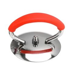 5 accessori per utensili da cucina con manico universale in silicone, stile: anello in silicone rosso