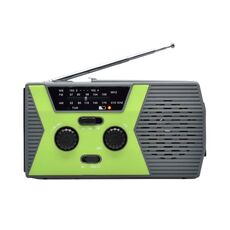 AM/FM/NoAA 2000mAh Radio di emergenza Radio portatile a energia solare a manovella (verde)
