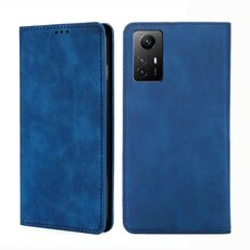 Custodia per telefono in pelle magnetica per Xiaomi Redmi Note 12S 4G Skin Feel (blu)