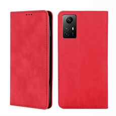 Per Xiaomi Redmi Note 12S 4G Custodia per telefono in pelle magnetica Skin Feel (rosso)
