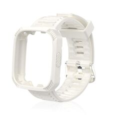 Per Redmi Watch 3 cinturino in silicone integrato con trama in fibra di carbonio (bianco)