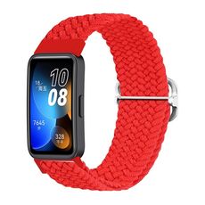 Per cinturino per orologio con fibbia intrecciata in nylon Huawei Band 8 (rosso)