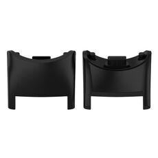 Per Xiaomi Mi Band 8 1 paio di connettori per cinturino in plastica per PC (nero)