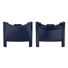 Per Xiaomi Mi Band 8 1 paio di connettori per cinturino in plastica per PC (blu inchiostro)