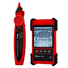 ET616 Tester per cavi di rete regolabile ricaricabile Wire Tracker Tester per cavi POE (rosso)