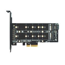 Scheda adattatore SSD PCIe M.2 PCIE 4x a M.2 Key M B Dual Interface Card