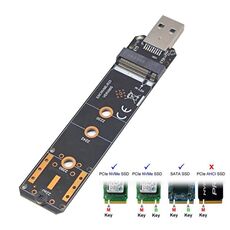USB3.1 10Gbps GEN2 a NVME SATA Dual Protocol M.2 Riser Card SSD