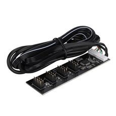 USB 2.0 da 9 pin a 4 hub a 9 pin Intestazione scheda madre interna con alimentazione a 4 pin
