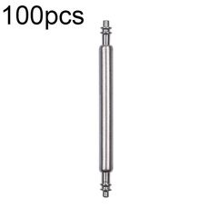 100 pezzi/set cinturino in acciaio inossidabile 304 cinturino per biella tutte le alette dell'interruttore in acciaio, stile: doppio trascinamento (1,8 x 20 mm)