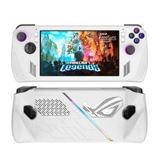 Per ASUS ROG Ally Console di gioco Cover protettiva in silicone Custodia per olio spray (bianca)