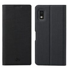 Per Sharp Aquos Wish 3 ViLi serie DMX TPU antiurto + pelle PU Attrazione magnetica Custodia a libro orizzontale (nero)