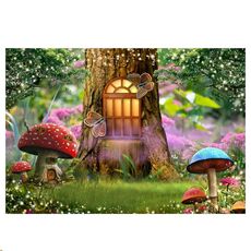 150 x 210 cm Fantasy Foresta Fotografia Sfondo Panno Cartone Animato Bambini Festa Decorazione Sfondo (6360)