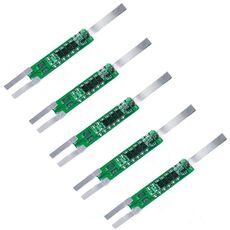 5pcs 7.4V Plus Nickel Long Strip Scheda di protezione della batteria al litio 6A Scheda di protezione della batteria da sovracorrente (come mostrato)