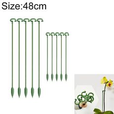 10pcs pianta in vaso a forma di fiore asta di supporto fissa cornice anti-alloggiamento per foglie, dimensioni: 48 cm