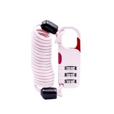 Casco antifurto Password Lock Moto Car Basket Soft Lock(Rosa)