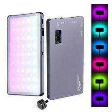 135 LED Live Fill Light Luce tascabile regolabile per fotografia portatile (RGB a colori)