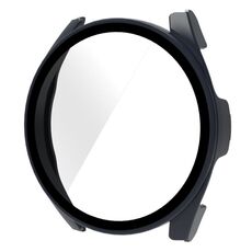 Per Xiaomi Watch S2 42mm PC + 9H Custodia protettiva integrata in vetro temperato (blu inchiostro)