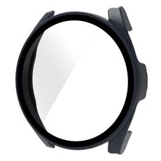 Per Xiaomi Watch S2 46mm PC + 9H Custodia protettiva integrata in vetro temperato (blu inchiostro)