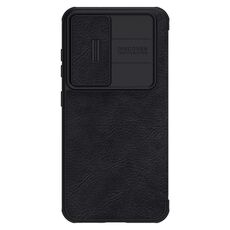 Per Samsung Galaxy S23 + 5G NILLKIN QIN Series Pro Cover per fotocamera scorrevole Design Custodia in pelle per telefono (nero)