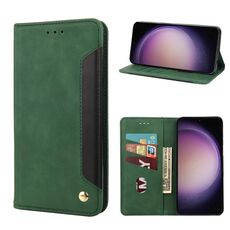 Per Samsung Galaxy S23 + 5G Skin Feel Custodia in pelle per giunture (verde)