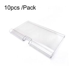 50 pezzi 42 x 80 mm Display per cartellini dei prezzi a doppia linea per supermercati