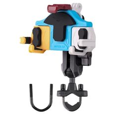 MOTOSLG Supporto per morsetto per telefono moto granchio Supporto per barra di tipo U (giallo blu bianco)