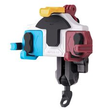 MOTOSLG Supporto per morsetto per telefono moto granchio Supporto per specchietto retrovisore tipo L (blu bianco rosso)