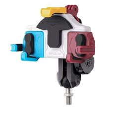 MOTOSLG Crab Staffa per morsetto per telefono moto M10 Supporto a testa sferica con blocco antifurto (blu bianco rosso)