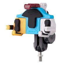 MOTOSLG Crab Supporto per morsetto per telefono moto M10 Supporto a testa sferica con blocco antifurto (giallo blu bianco)