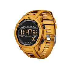 Calorie Pedometro Sveglia Impermeabile Multifunzionale Mountain Sports Antiurto Smartwatch(Oro)